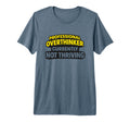 Professional Overthinker Currently T-Shirt - Fun Novelty Design for Adults - T-Shirt, Sweatshirt, Hoodie