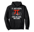It Just Keeps Going Funny Bike 3 14 Pi Day Hoodie - Custom Art Print Unisex - T-Shirt, Sweatshirt, Hoodie