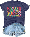 Happy Easter Shirt Women Bunny: Easter Tshirts Christian Religious Shirts Funny Inspirational Rabbit Eggs Graphic Tops - T-Shirt, Sweatshirt, Hoodie