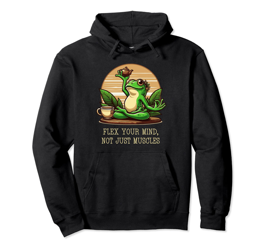 Flex Your Mind Not Just Muscles Fitness Hoodie - Streetwear Style Unisex - T-Shirt, Sweatshirt, Hoodie