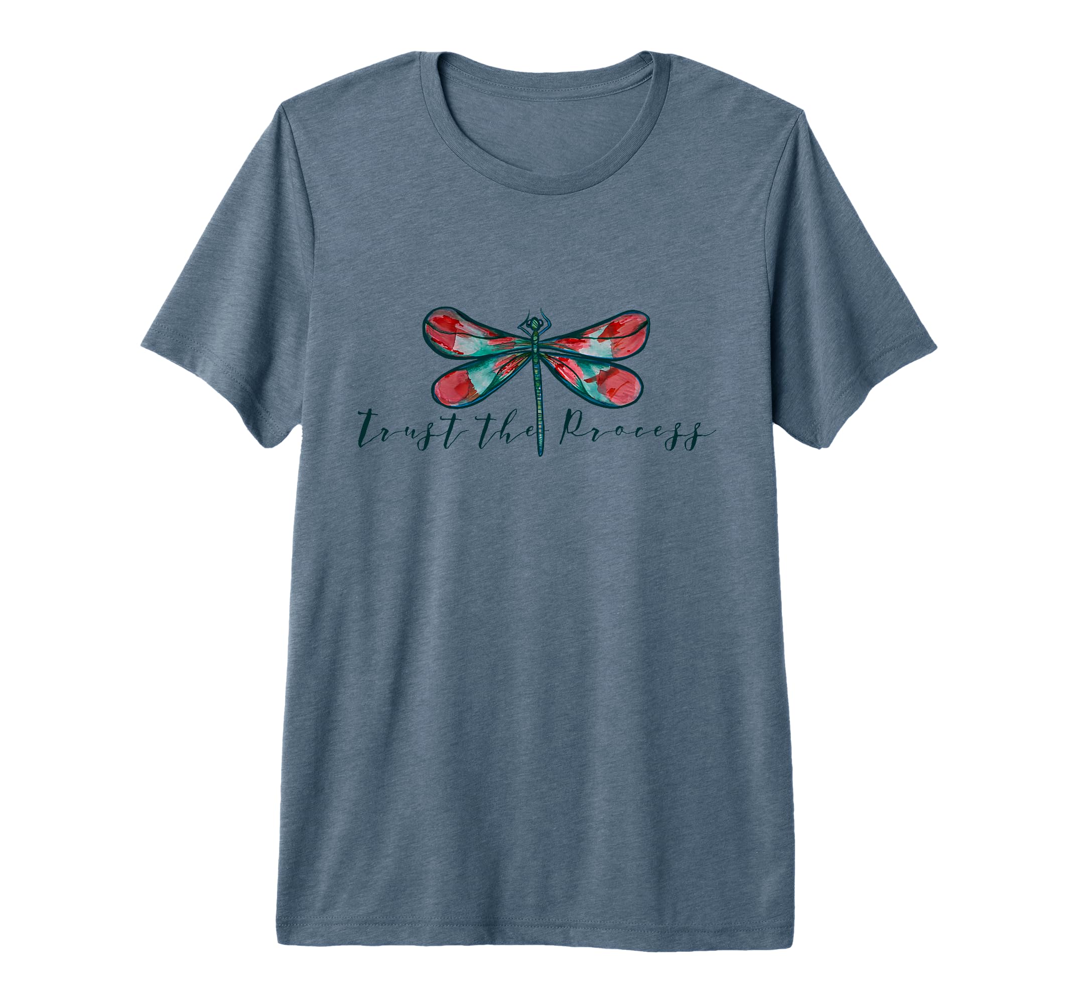 Trust Process Dragonfly Tri Blend T-Shirt - Trendy Graphic Unisex - T-Shirt, Sweatshirt, Hoodie