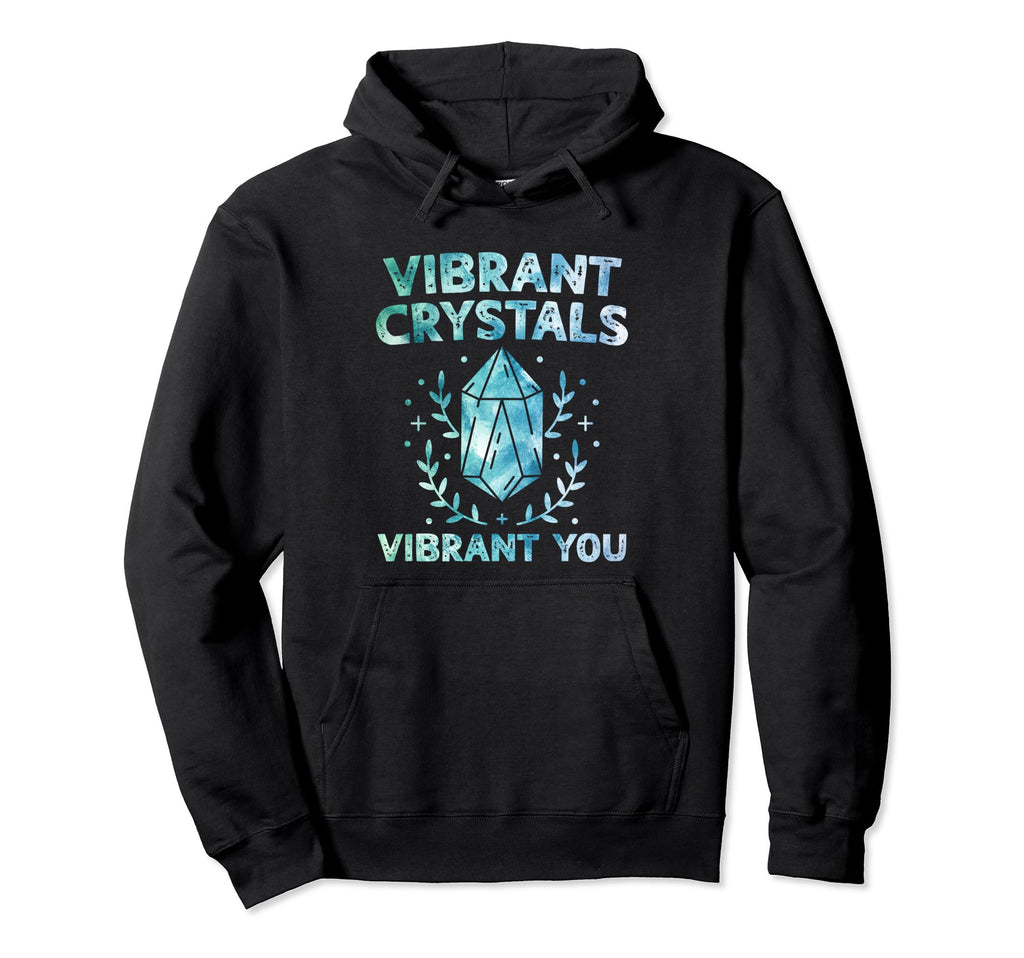 Spiritual Crystal Stones Healing Hoodie - Unique Graphic Unisex - T-Shirt, Sweatshirt, Hoodie
