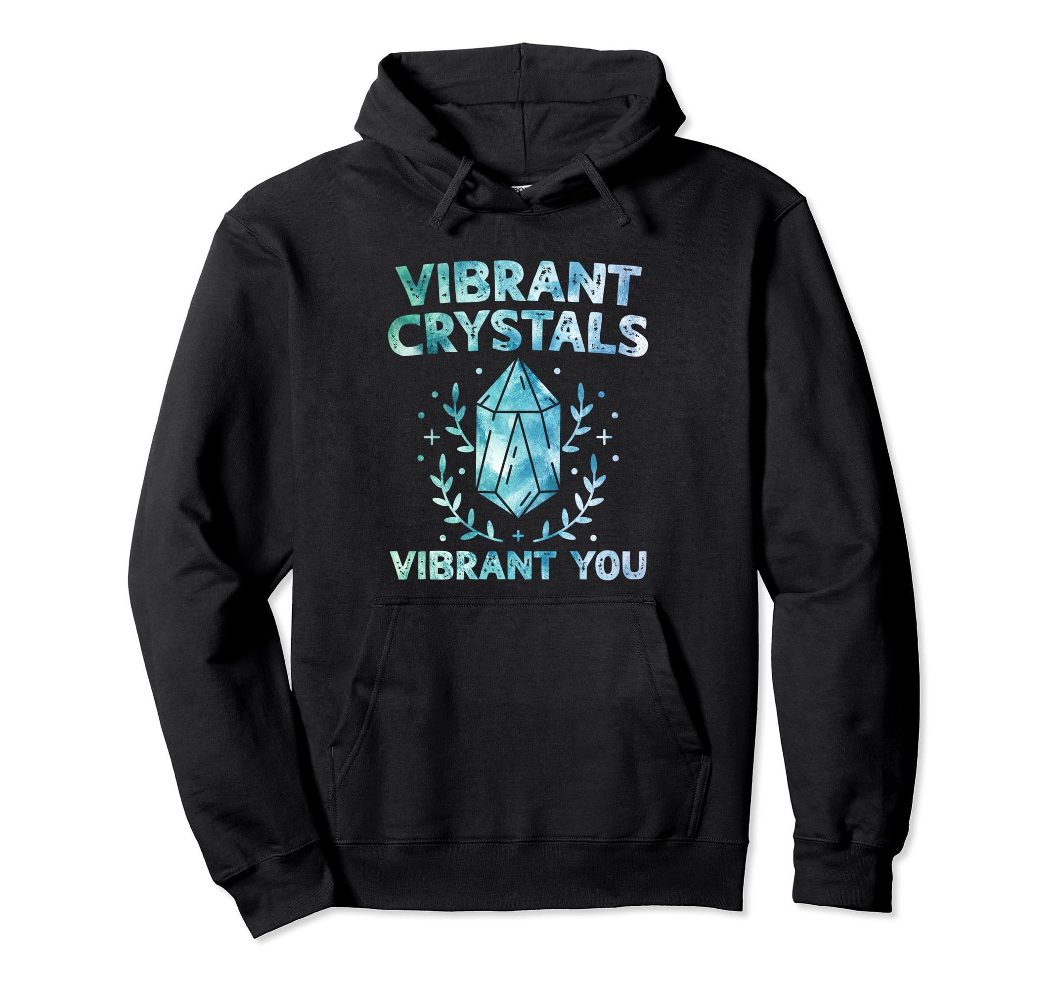 Spiritual Crystal Stones Healing Hoodie - Unique Graphic Unisex - T-Shirt, Sweatshirt, Hoodie