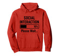Social Battery Low Funny Introvert Hoodie - Unique Graphic Men Women - T-Shirt, Sweatshirt, Hoodie