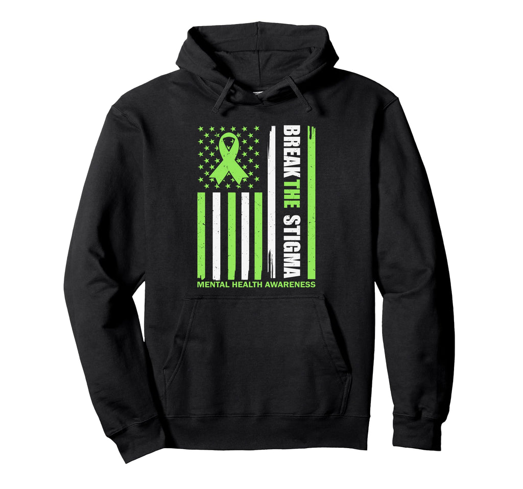 May We Wear Green Break Stigma Us Hoodie - Aesthetic Graphic Men Women - T-Shirt, Sweatshirt, Hoodie