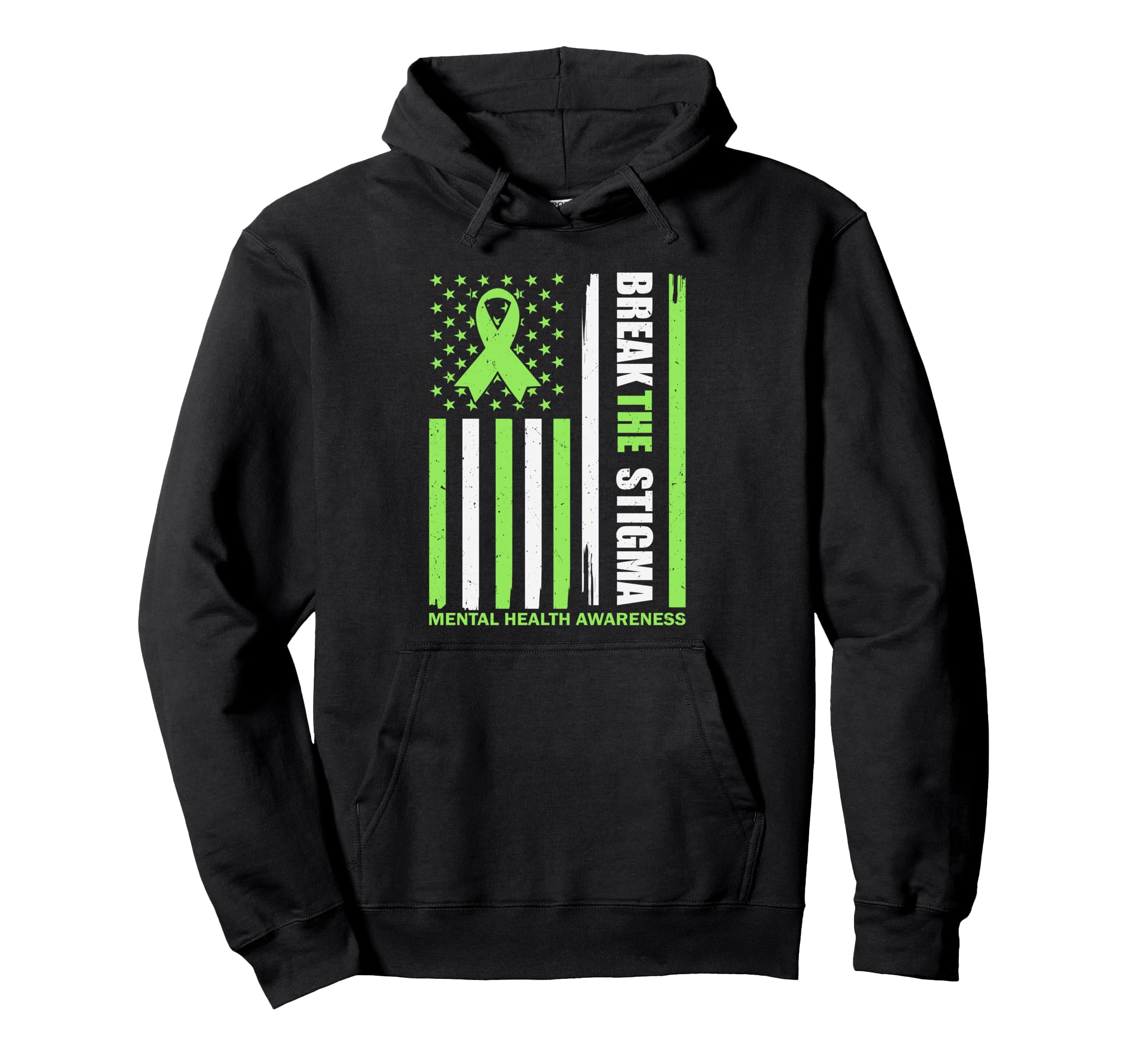 May We Wear Green Break Stigma Us Hoodie - Aesthetic Graphic Men Women - T-Shirt, Sweatshirt, Hoodie