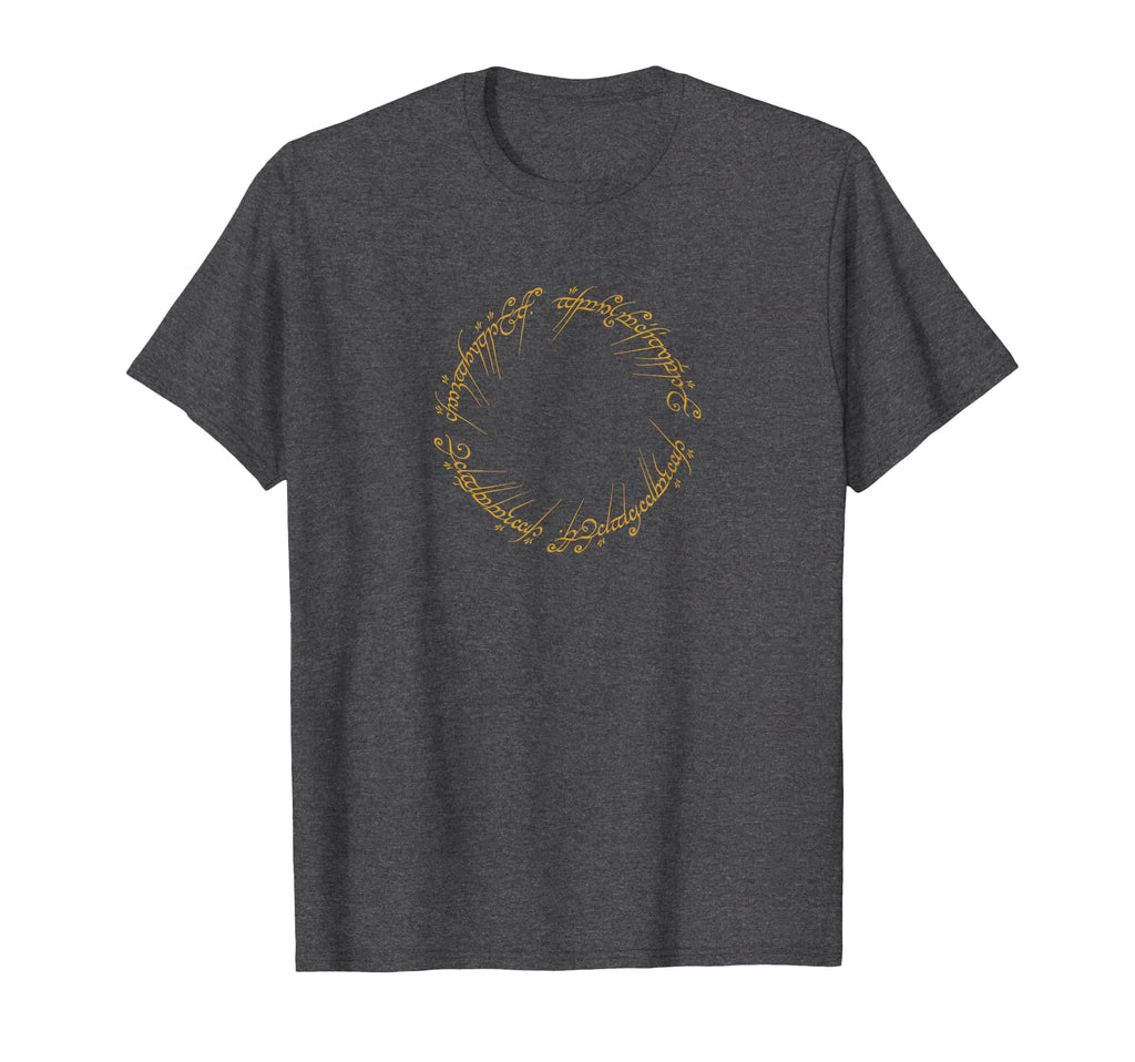 Popfunk Lord Rings One Ring Inscription T-Shirt - Minimalist Print Unisex - T-Shirt, Sweatshirt, Hoodie