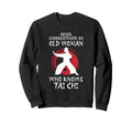 Tai Chi Meditation Martial Arts Sweatshirt - Fun Novelty Design for Adults - T-Shirt, Sweatshirt, Hoodie