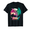 Fantasy Bookworm Book Dragon Reader T-Shirt - Custom Art Print Men Women - T-Shirt, Sweatshirt, Hoodie