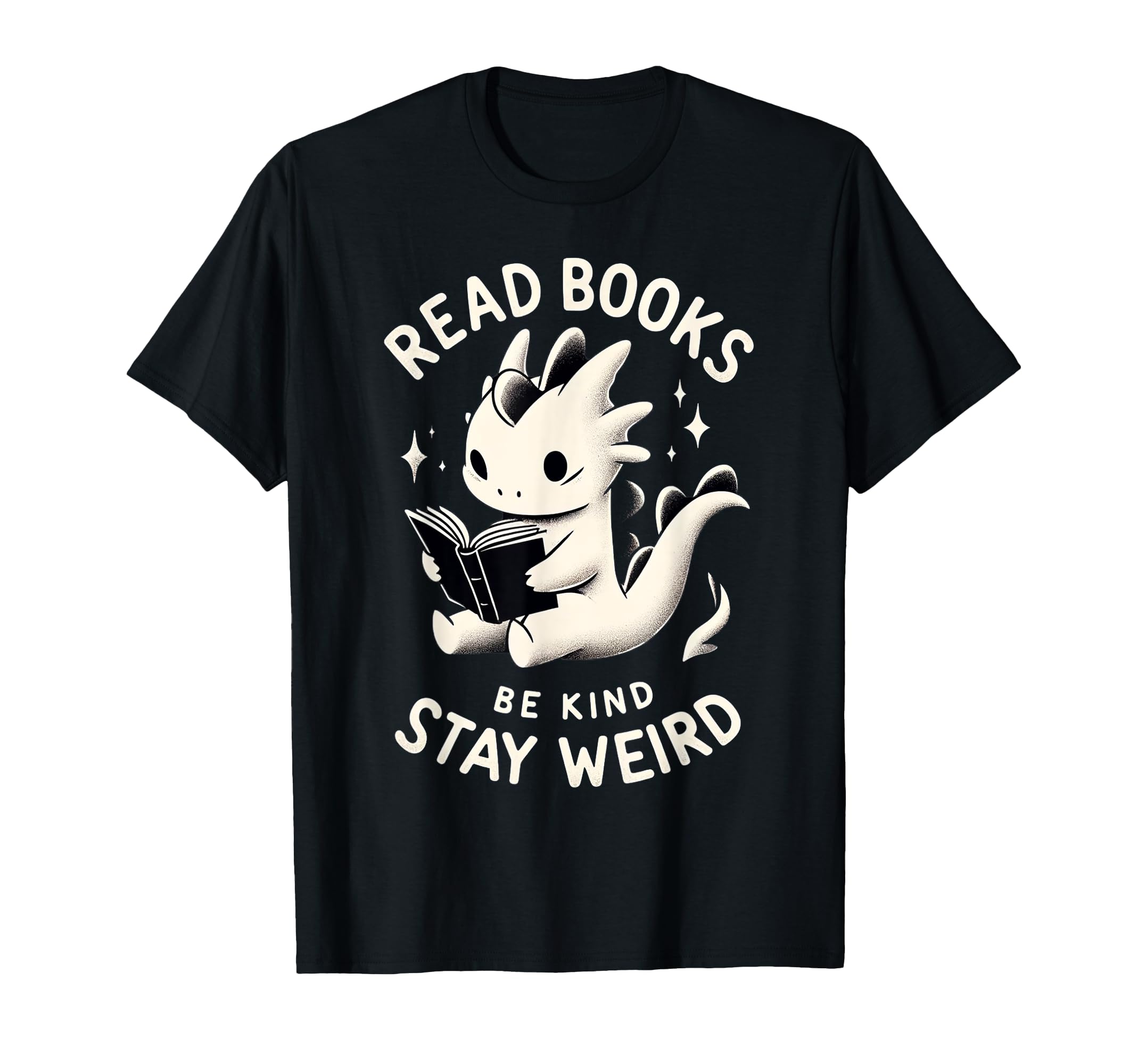 Funny Read Books Be Kind Stay Weird T-Shirt - Custom Art Print Unisex - T-Shirt, Sweatshirt, Hoodie