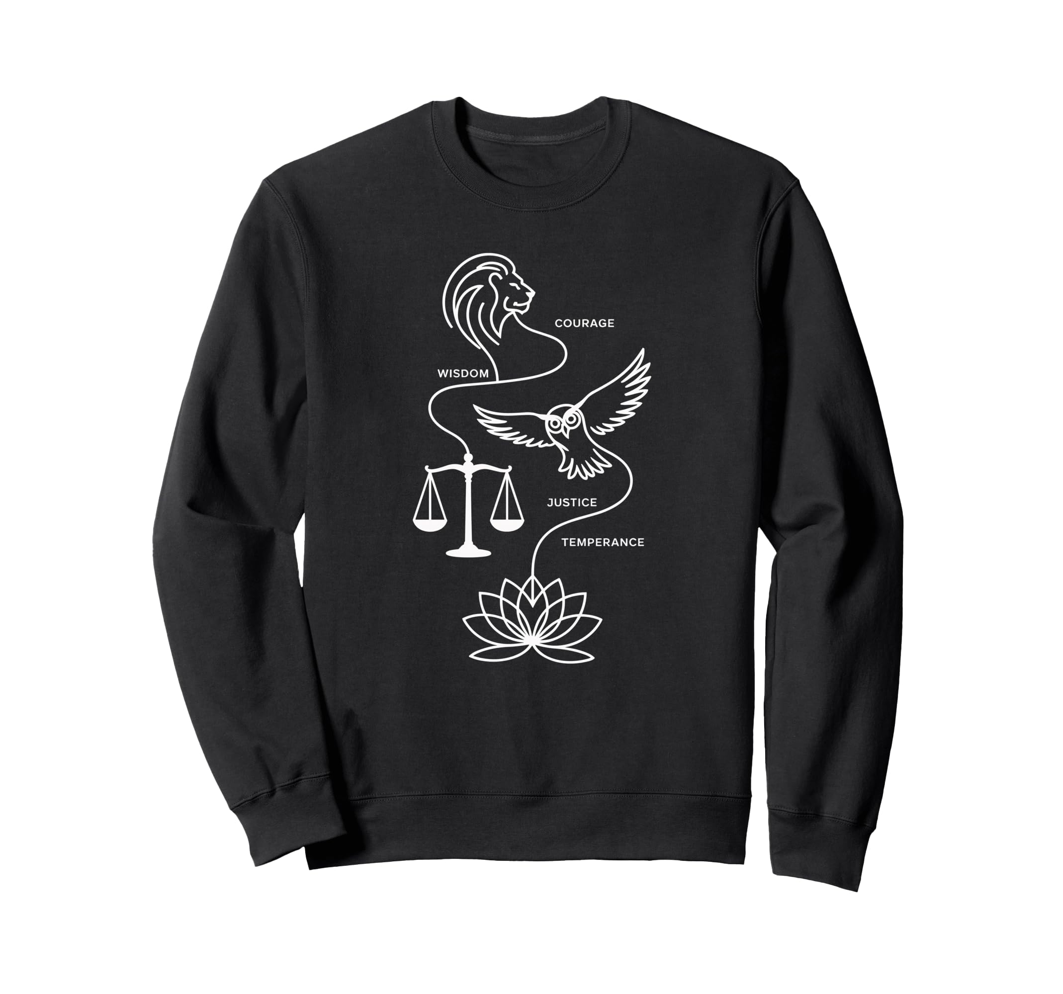 Daily Mindfulness Practice And Four Sweatshirt - Graphic Print for Adults - T-Shirt, Sweatshirt, Hoodie