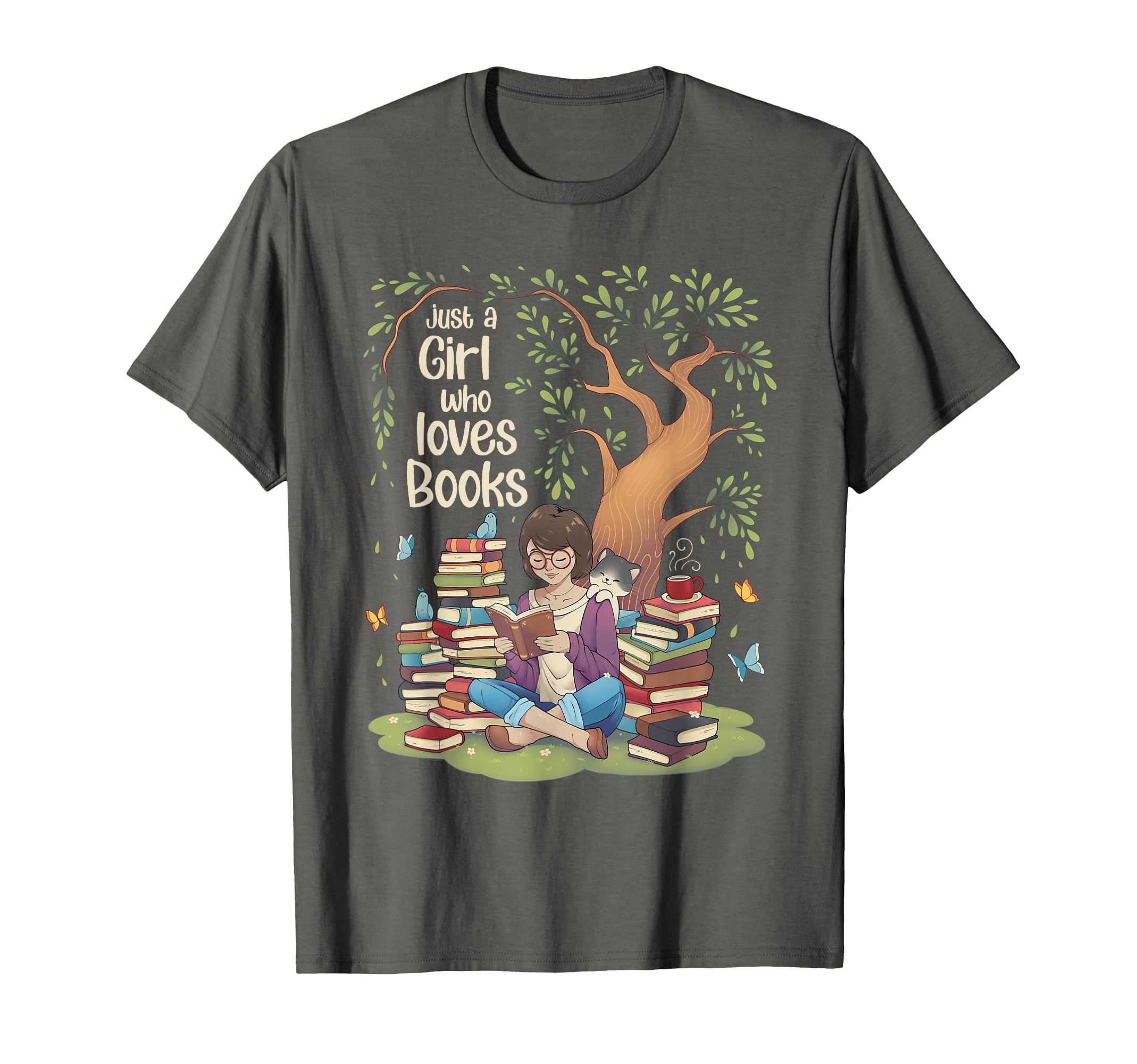 Womens Funny Cozy Just Who Loves Books T-Shirt - Trendy Graphic Unisex - T-Shirt, Sweatshirt, Hoodie