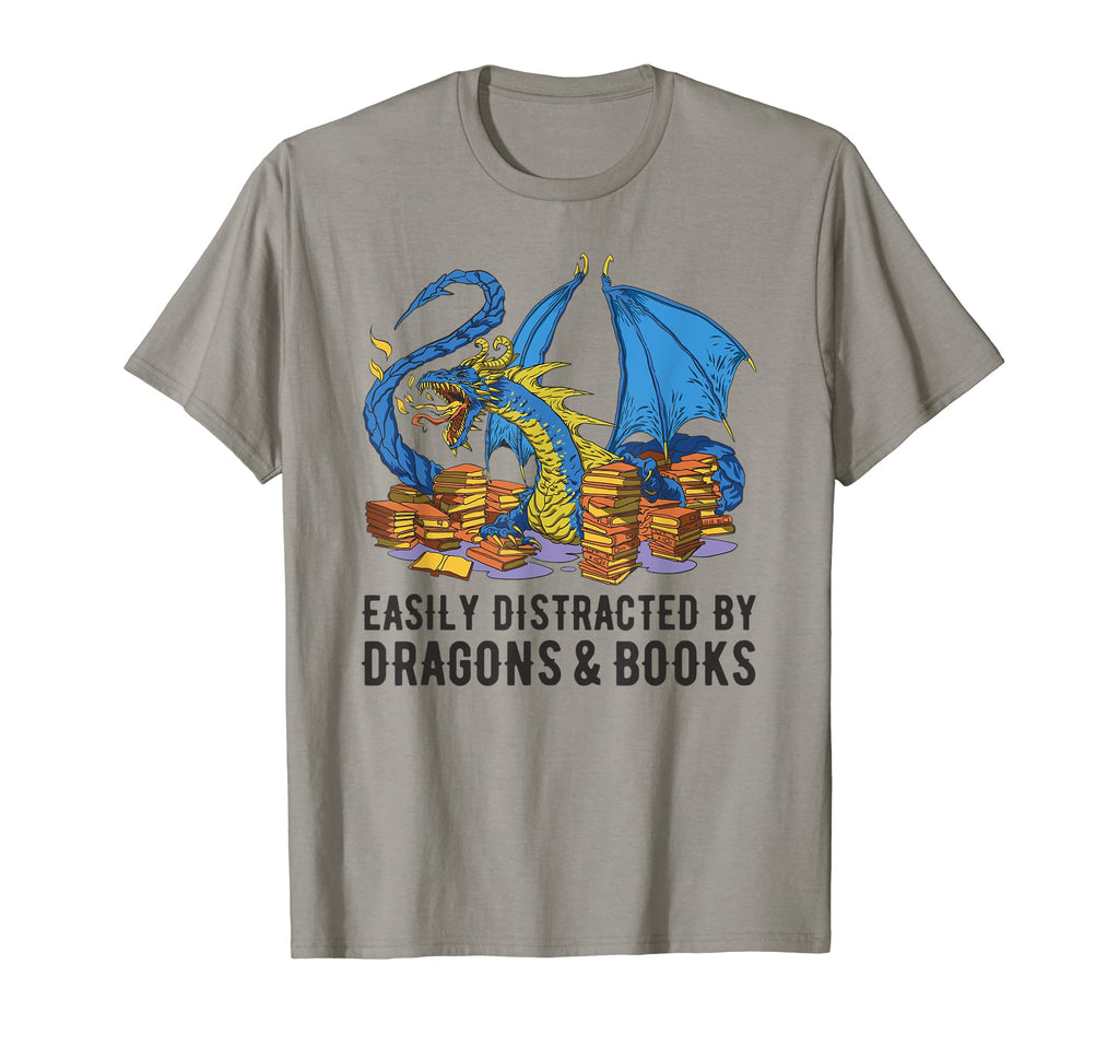 Fantasy Book Lover Easily Distracted T-Shirt - Aesthetic Graphic Men Women - T-Shirt, Sweatshirt, Hoodie
