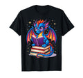 Dragon Reading Book Bookworm T-Shirt - Unique Graphic Men Women - T-Shirt, Sweatshirt, Hoodie