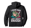 Grumpy Frog And Knife Relatable Glitch Hoodie - Custom Art Print Unisex - T-Shirt, Sweatshirt, Hoodie