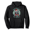 Overstimulated But Festive Funny Raccoon Hoodie - Graphic Print Men Women - T-Shirt, Sweatshirt, Hoodie