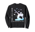Meditation Is Balancing My Life Sweatshirt - Trendy Graphic for Adults - T-Shirt, Sweatshirt, Hoodie