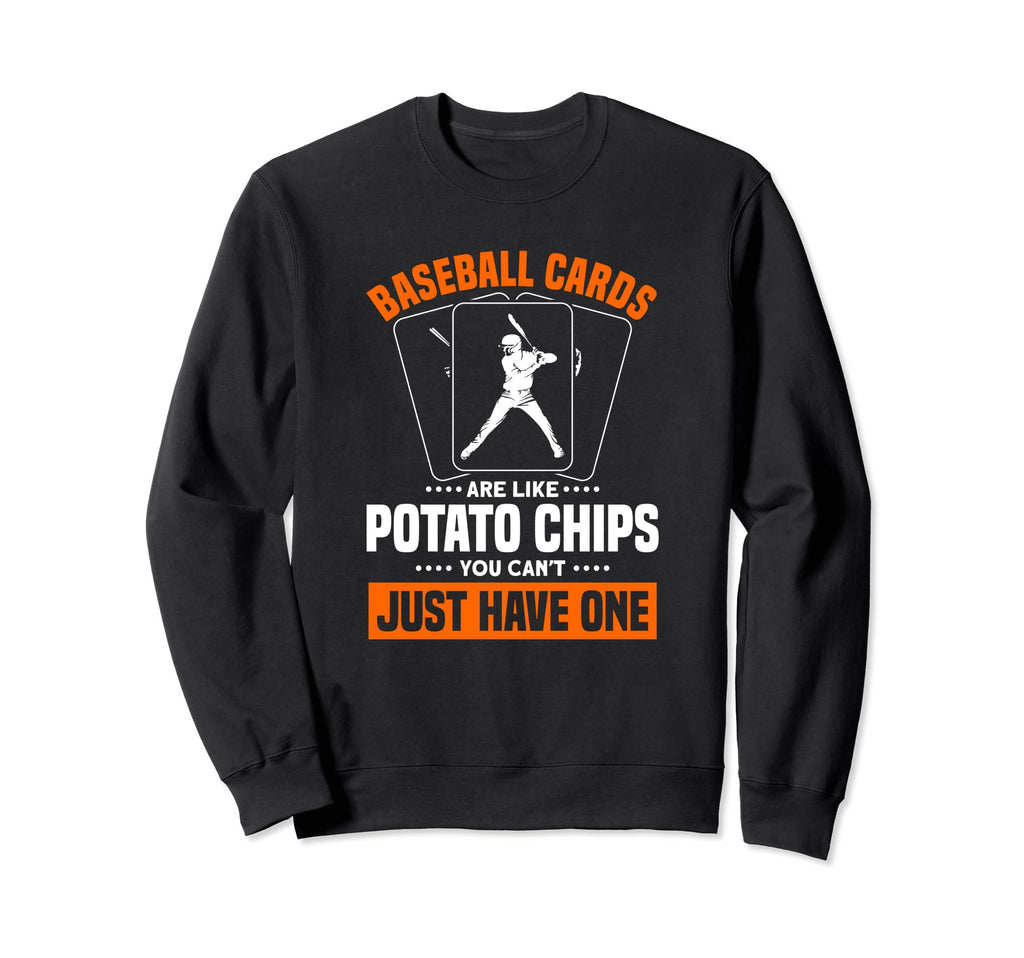 Baseball Cards Are Like Potato Sweatshirt - Aesthetic Graphic Men Women - T-Shirt, Sweatshirt, Hoodie