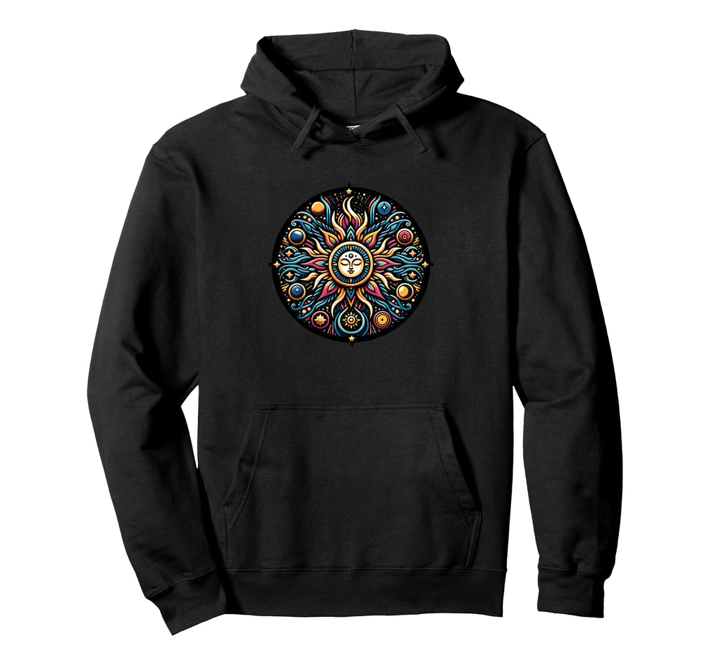 Sun Mandala Spiritual Enthusiasts Hoodie - Fun Novelty Design for Adults - T-Shirt, Sweatshirt, Hoodie