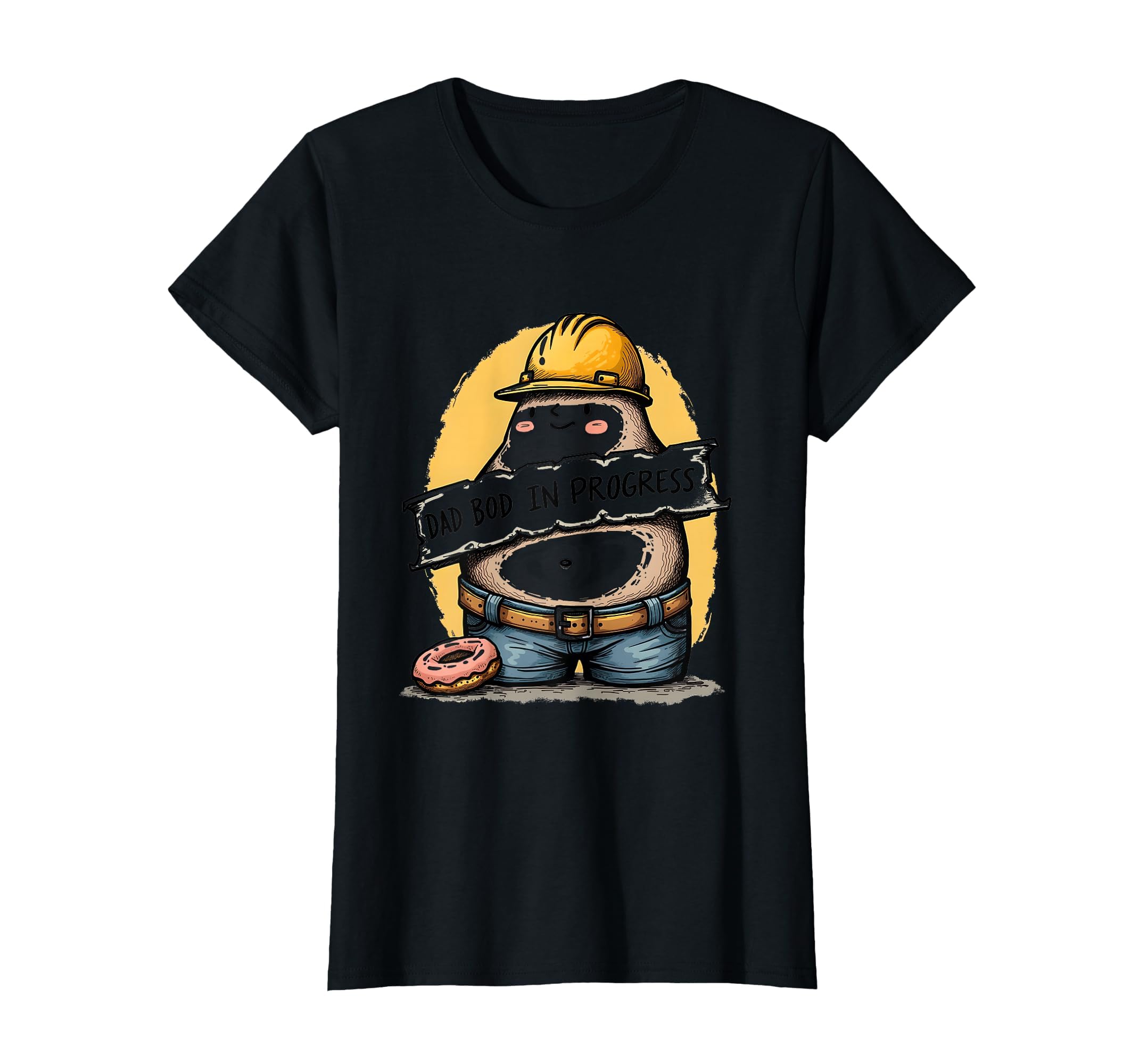 Dad Bod Progress Funny T-Shirt - Graphic Print Unisex - T-Shirt, Sweatshirt, Hoodie