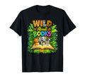 Wild About Books Teacher Back To T-Shirt - Fun Novelty Design for Adults - T-Shirt, Sweatshirt, Hoodie