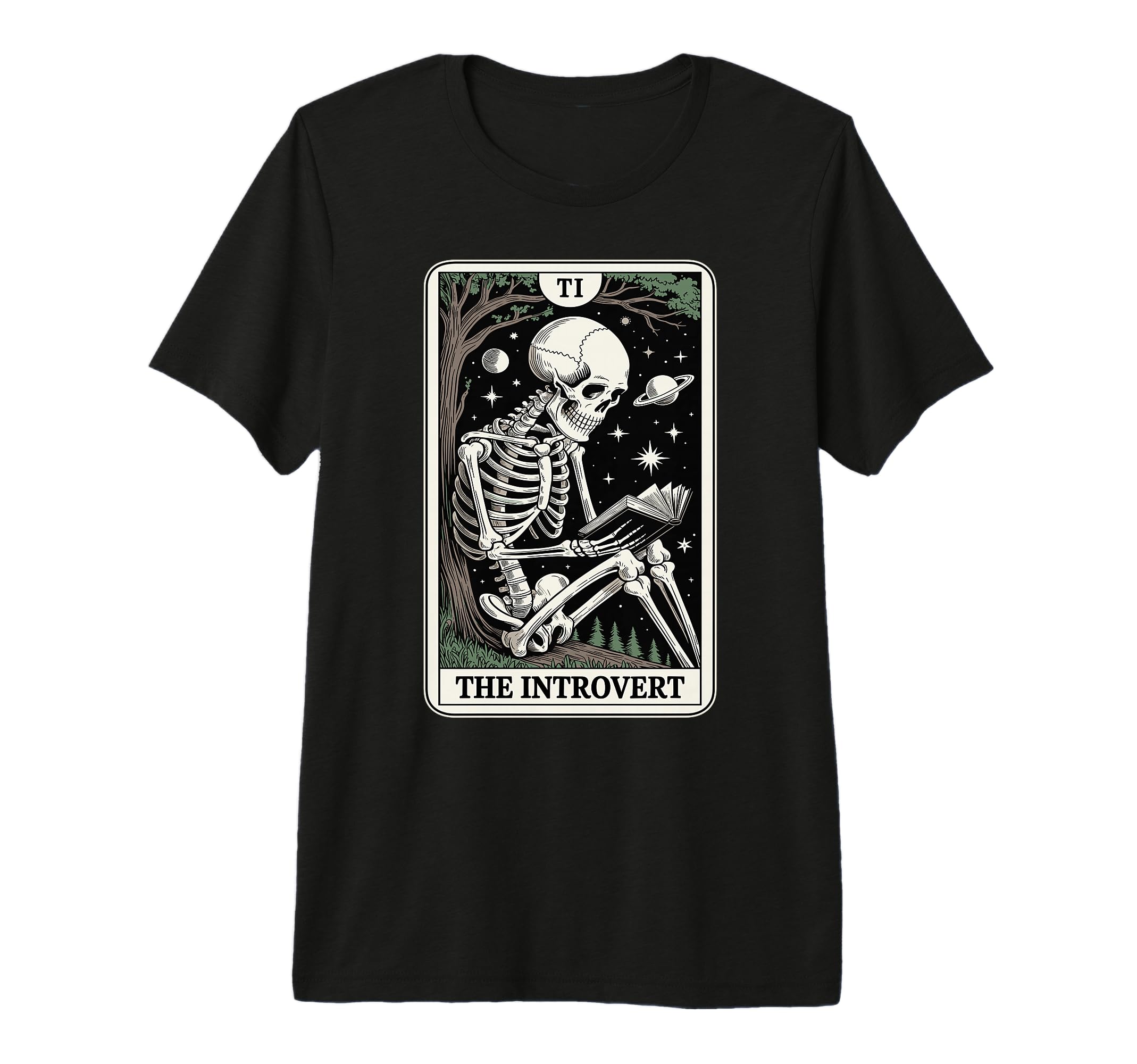 Introvert Tarot Indoorsy Antisocial T-Shirt - Custom Art Print for Adults - T-Shirt, Sweatshirt, Hoodie
