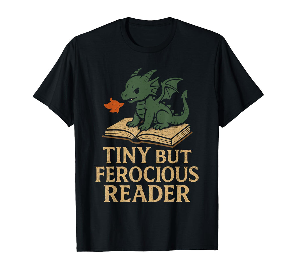 Book Dragon Reading Monster Funny T-Shirt - Casual Everyday Wear Unisex - T-Shirt, Sweatshirt, Hoodie