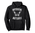Antisocial Butterfly Introverts Hoodie - Novelty Apparel Men Women - T-Shirt, Sweatshirt, Hoodie