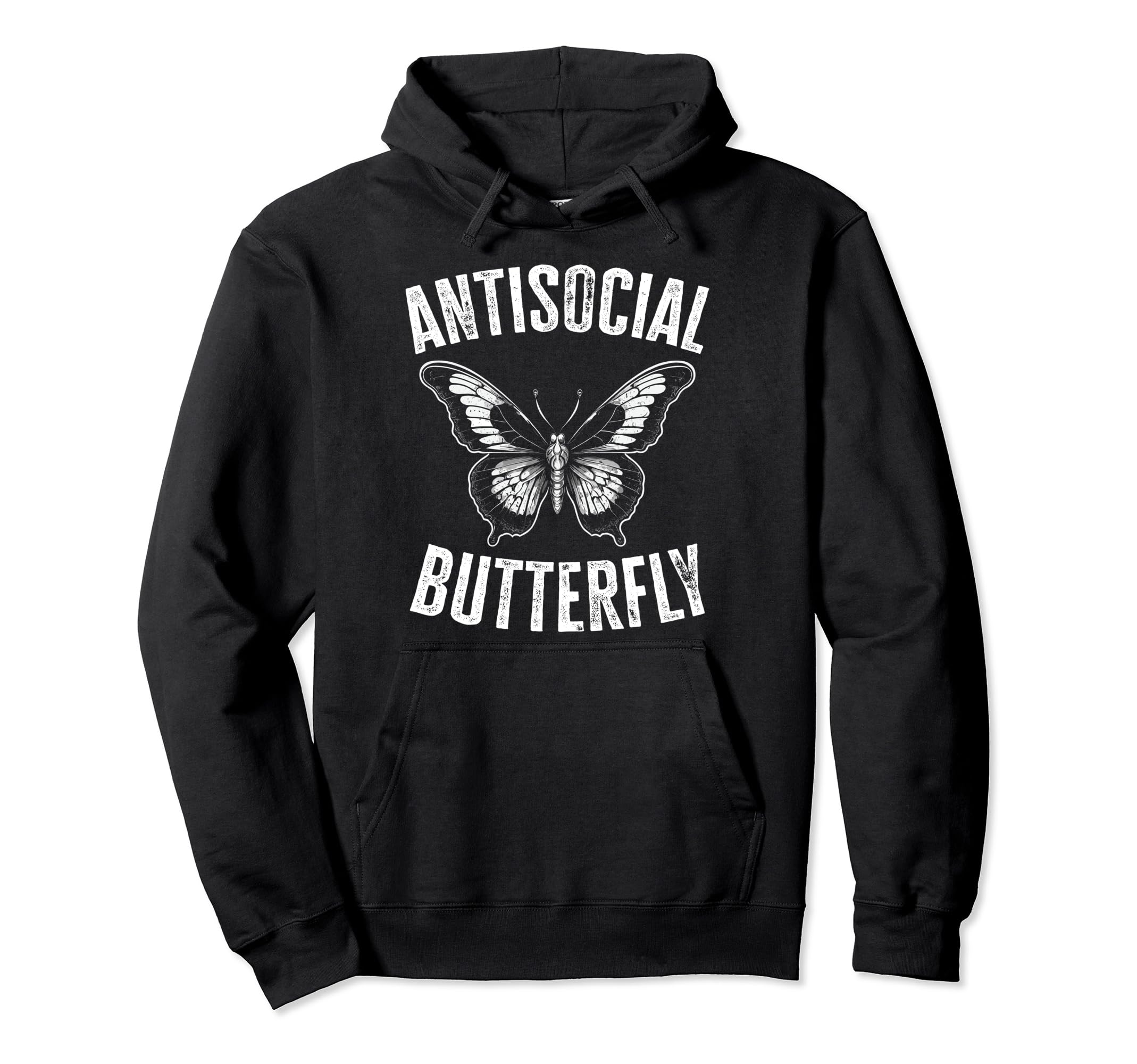 Antisocial Butterfly Introverts Hoodie - Novelty Apparel Men Women - T-Shirt, Sweatshirt, Hoodie
