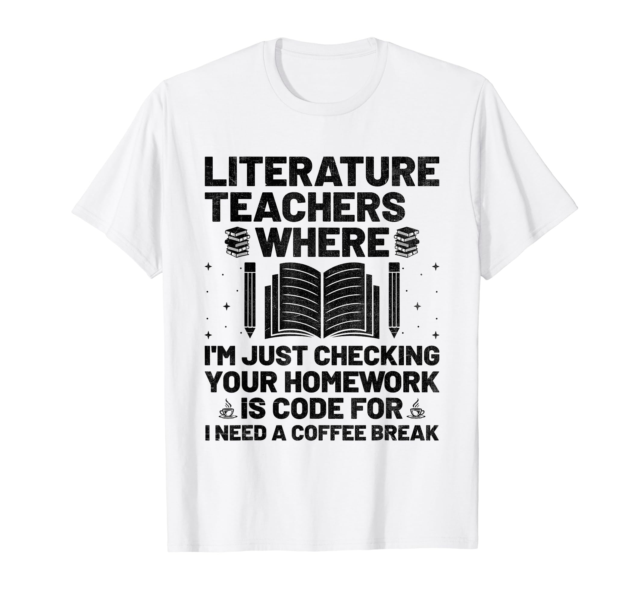 Literature Teacher School Teacher Funny T-Shirt - Minimalist Print Unisex - T-Shirt, Sweatshirt, Hoodie