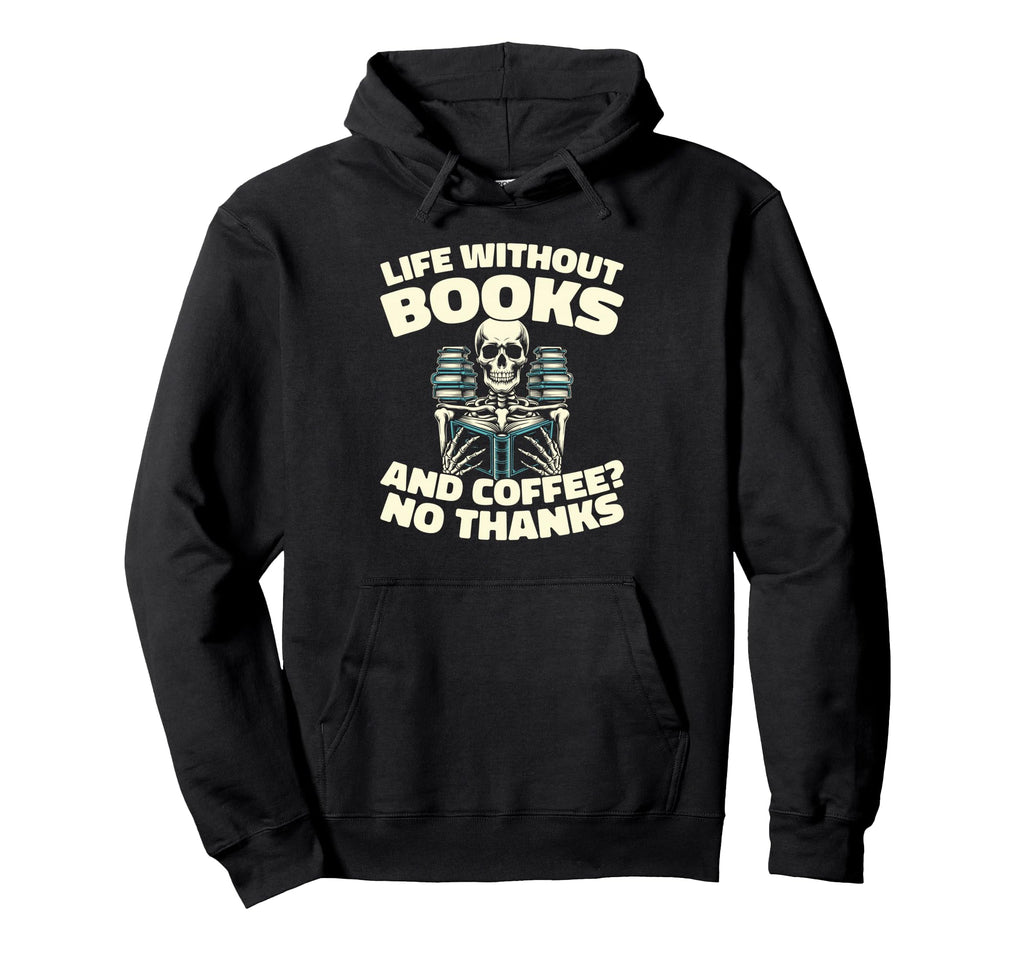 Books Bibliophile Librarian Library Hoodie - Fun Novelty Design for Adults - T-Shirt, Sweatshirt, Hoodie
