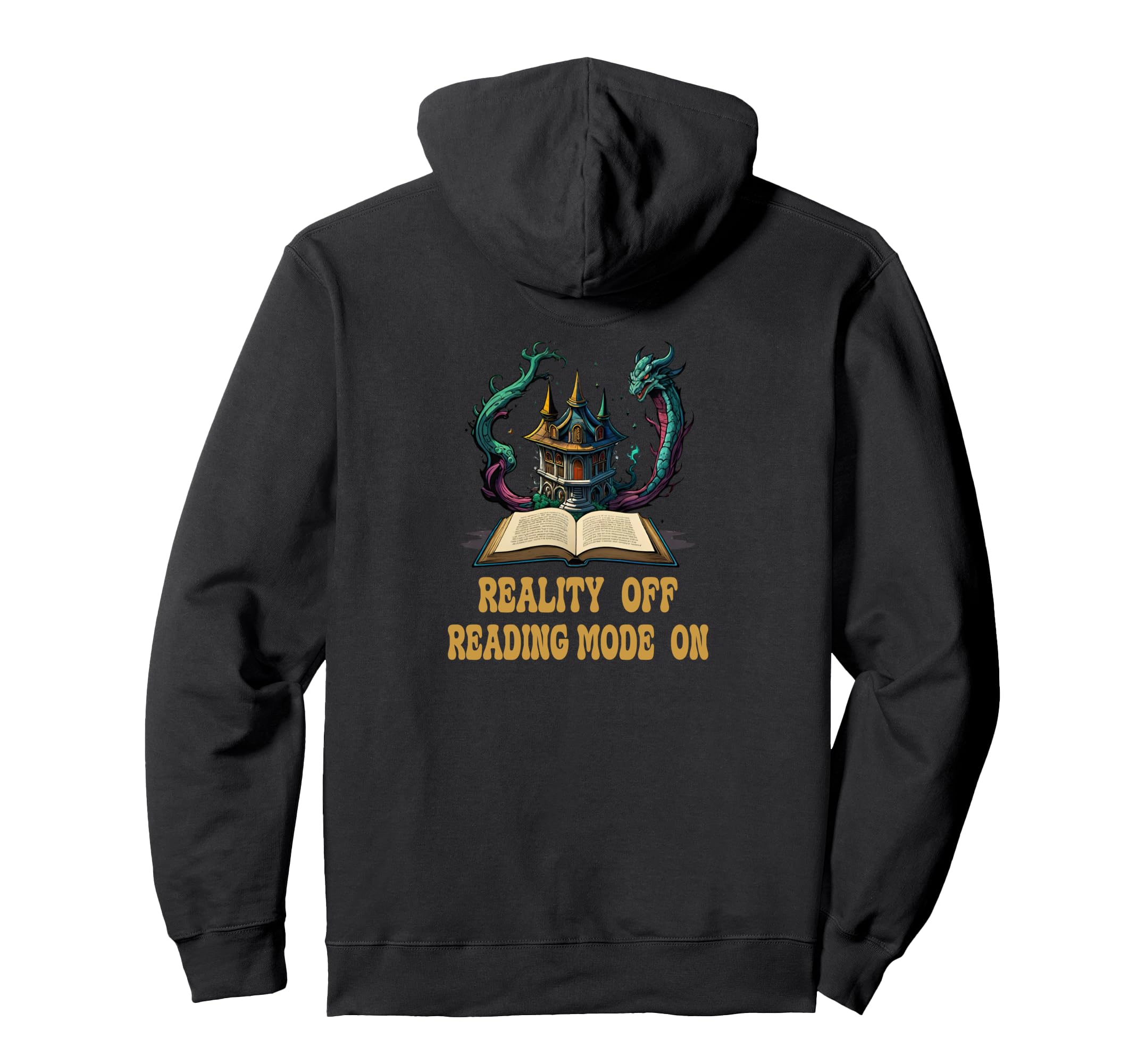 Book Worm Book Stack Reading Addict Hoodie - Trendy Graphic Unisex - T-Shirt, Sweatshirt, Hoodie