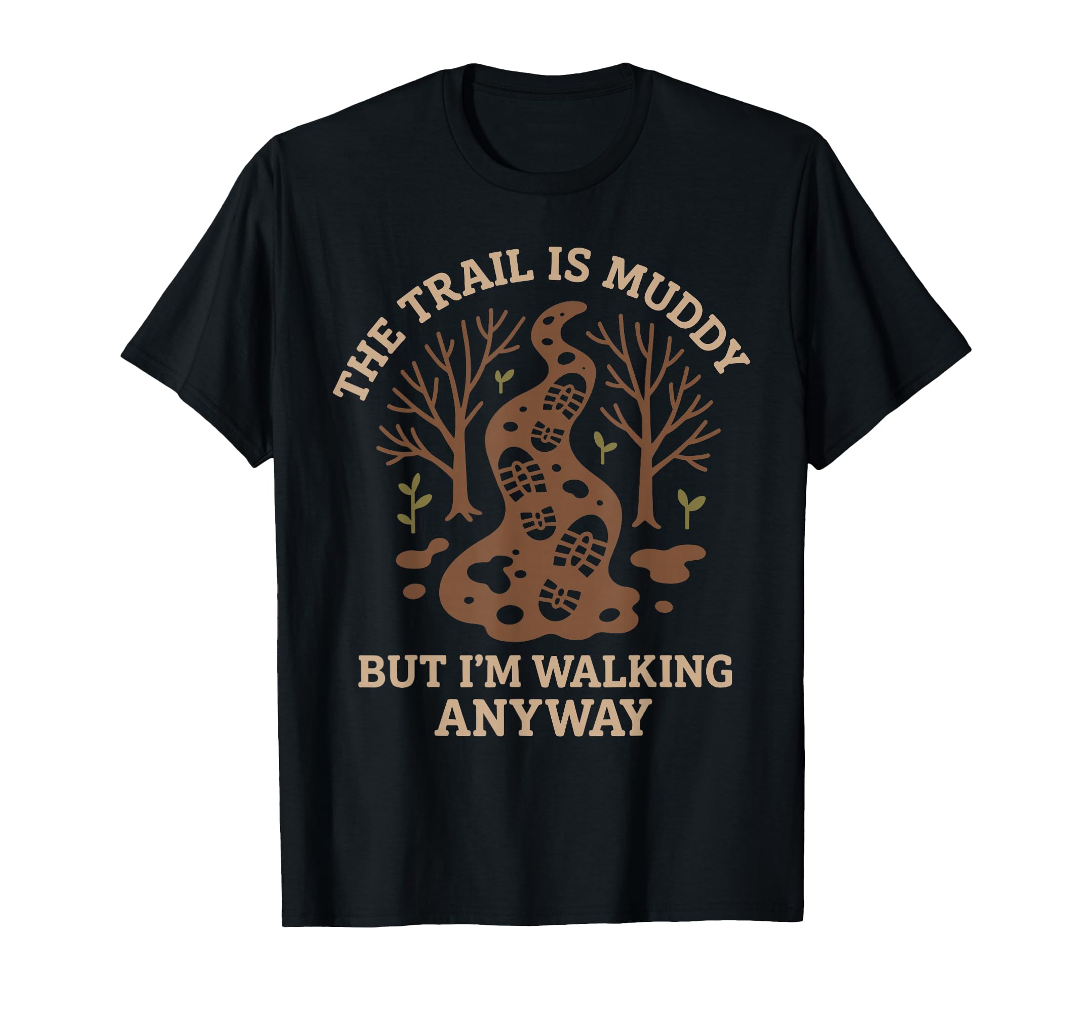 Forest Walk Overthinker Mental T-Shirt - Aesthetic Graphic for Adults - T-Shirt, Sweatshirt, Hoodie