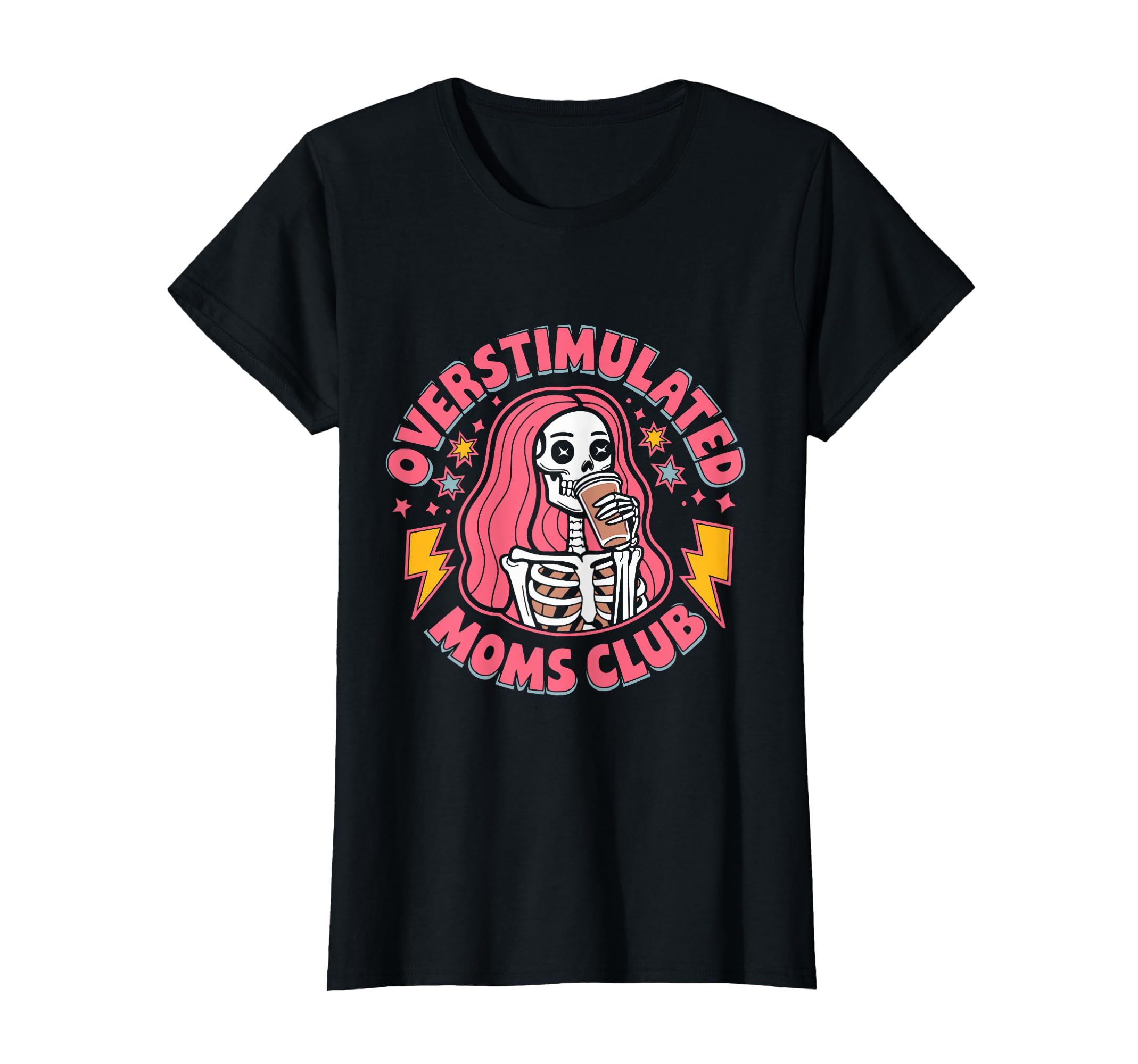 Overstimulated Mom Sarcastic Parenting Hoodie - Unique Graphic for Adults - T-Shirt, Sweatshirt, Hoodie