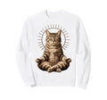 Yoga Meditation Lotus Pose Cat Sweatshirt - Streetwear Style for Adults - T-Shirt, Sweatshirt, Hoodie