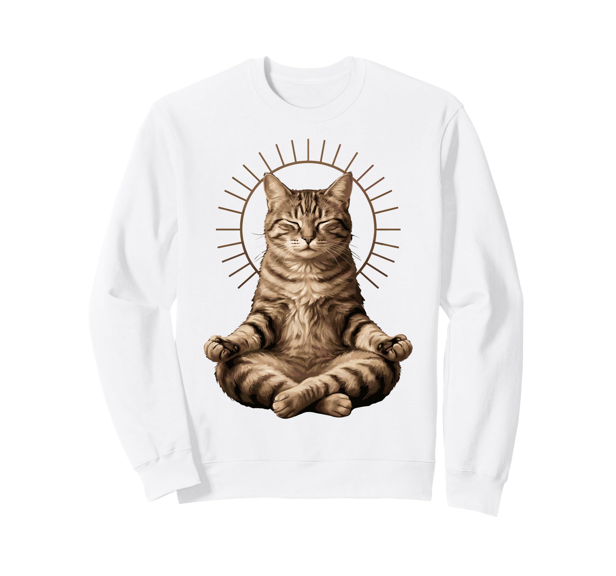 Yoga Meditation Lotus Pose Cat Sweatshirt - Streetwear Style for Adults - T-Shirt, Sweatshirt, Hoodie