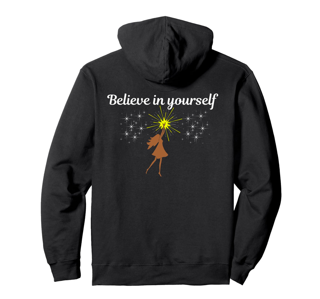 Believe Yourself You Are Enough Hoodie - Minimalist Print for Adults - T-Shirt, Sweatshirt, Hoodie