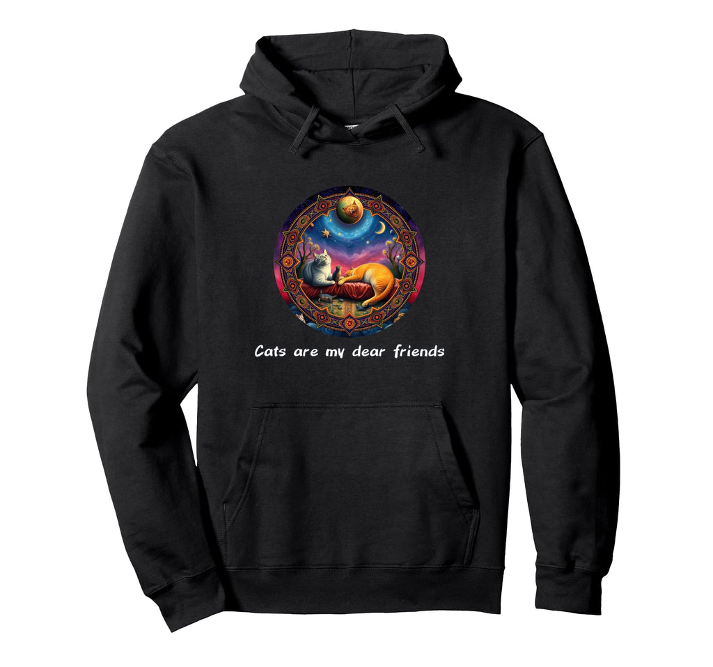 Cats Are My Best Friends Sacred Hoodie - Aesthetic Graphic Men Women - T-Shirt, Sweatshirt, Hoodie