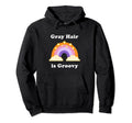 Gray Hair Is Groovy Pro Aging Body Hoodie - Aesthetic Graphic Men Women - T-Shirt, Sweatshirt, Hoodie