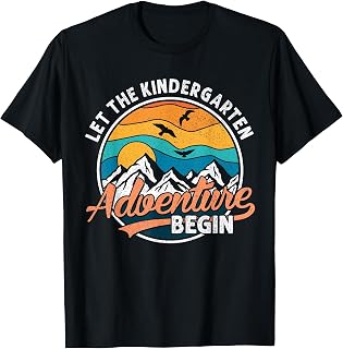 Let The Kindergarten Adventure Begin Back to School Funny T-Shirt Unisex T-shirt, Sweatshirt, Hoodie, Long Sleeve Tee - T-Shirt, Sweatshirt, Hoodie