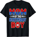 Mom of The Birthday Boy Spider Web Birthday Party T-Shirt Unisex T-shirt, Sweatshirt, Hoodie, Long Sleeve Tee - T-Shirt, Sweatshirt, Hoodie