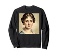 Jane Austen Portrait Tribute Sweatshirt - Trendy Graphic Men Women - T-Shirt, Sweatshirt, Hoodie