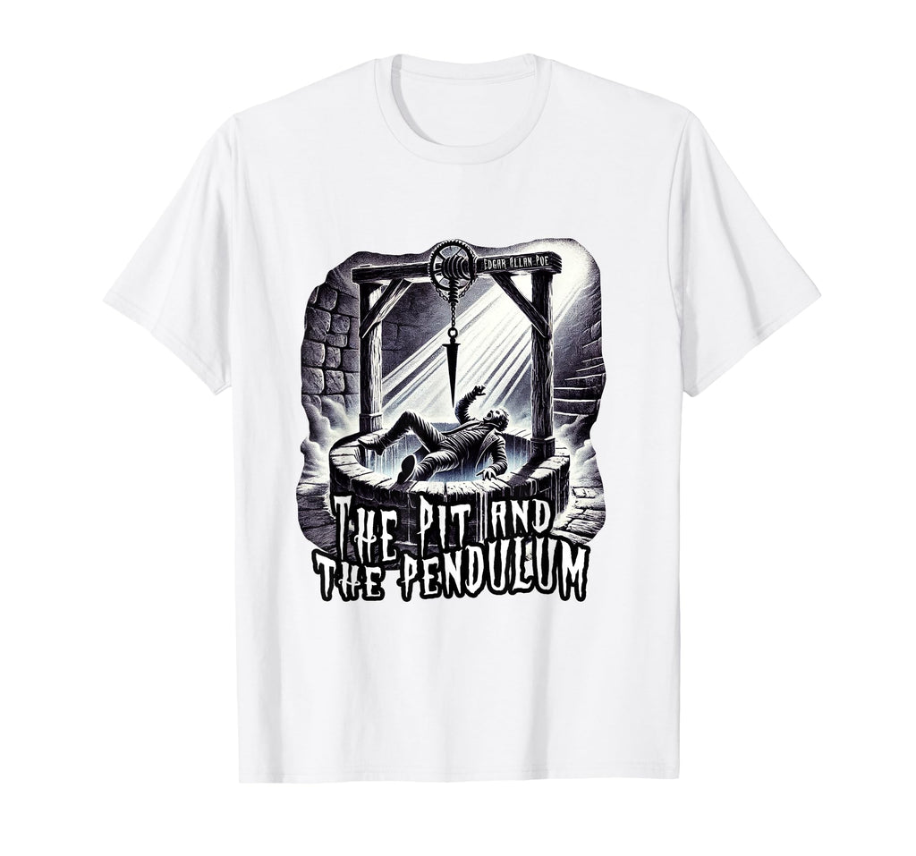 Edgar Allan Poes Pit And Pendulum T-Shirt - Aesthetic Graphic Unisex - T-Shirt, Sweatshirt, Hoodie