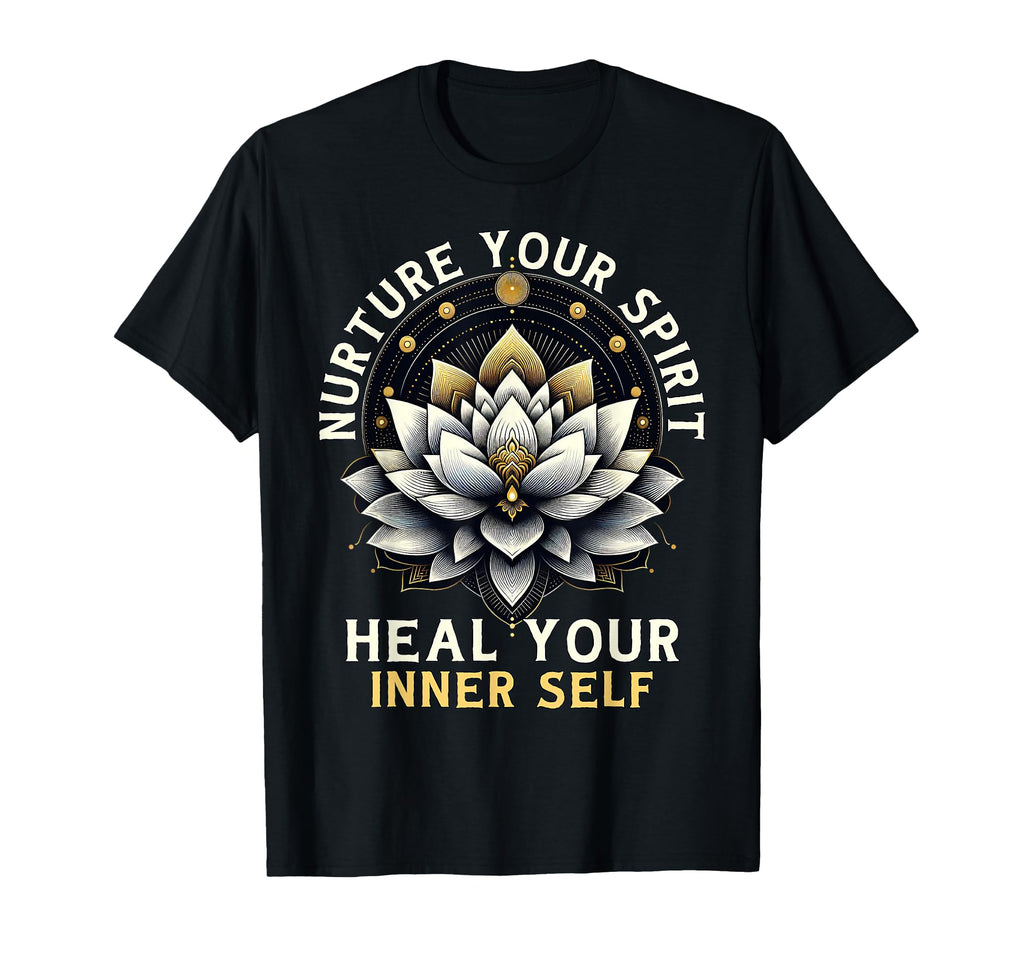 Inner Self Healing Lotus Flower T-Shirt - Novelty Apparel Men Women - T-Shirt, Sweatshirt, Hoodie