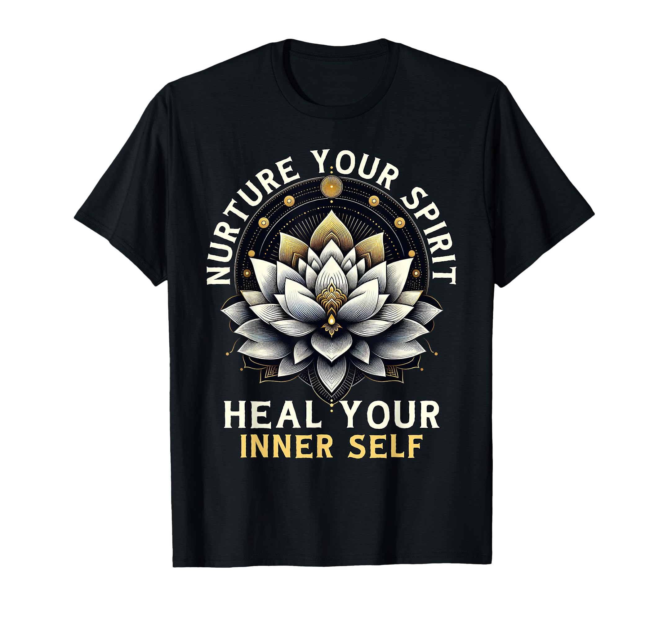 Inner Self Healing Lotus Flower T-Shirt - Novelty Apparel Men Women - T-Shirt, Sweatshirt, Hoodie