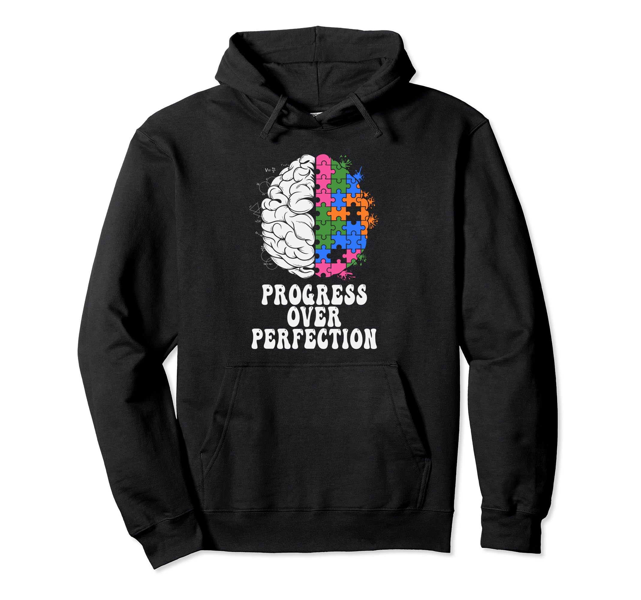 Progress Over Perfection Aba Therapist Hoodie - Custom Art Print Unisex - T-Shirt, Sweatshirt, Hoodie