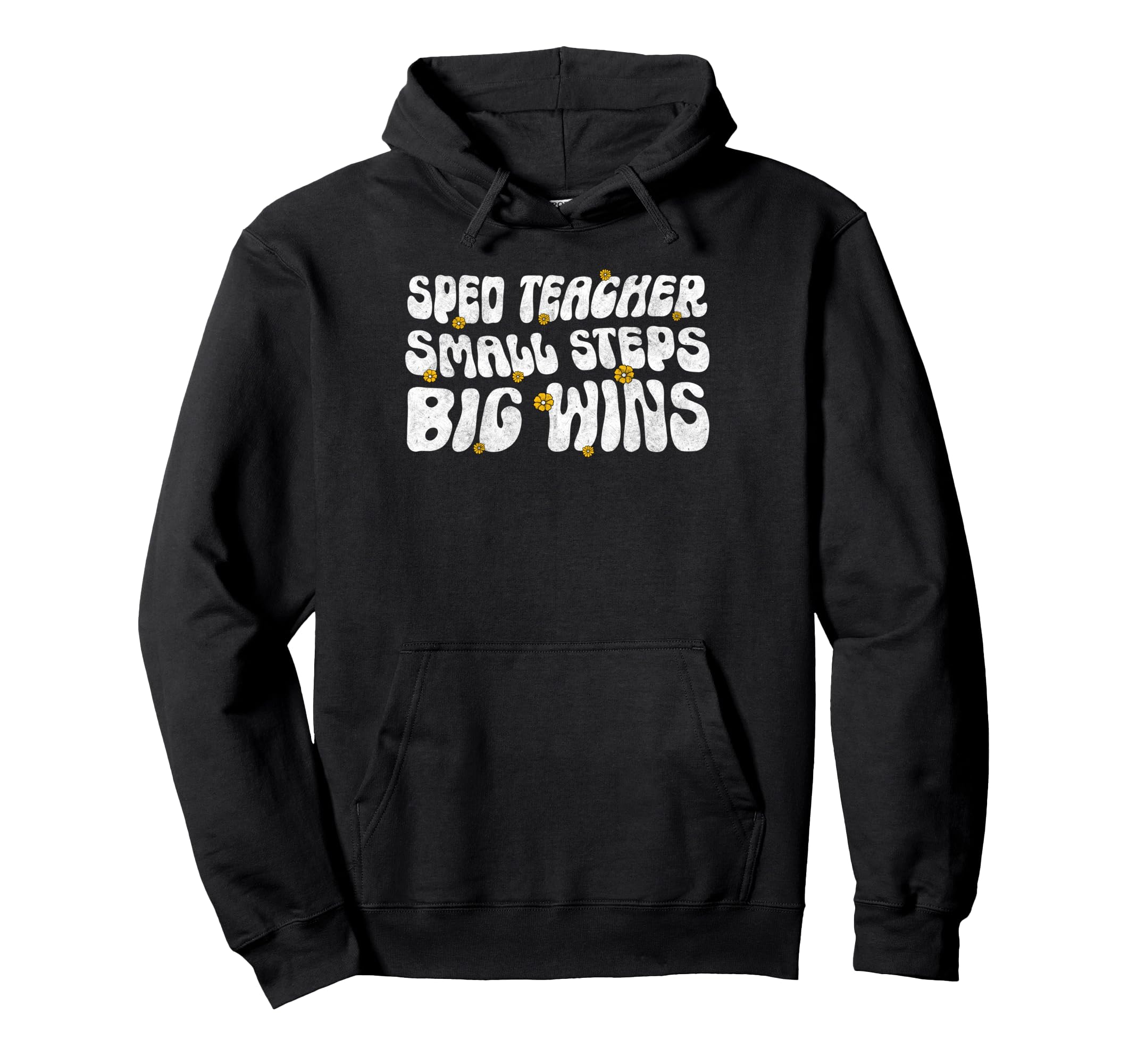 Sped Teacher Small Steps Big Wins Hoodie - Trendy Graphic for Adults - T-Shirt, Sweatshirt, Hoodie