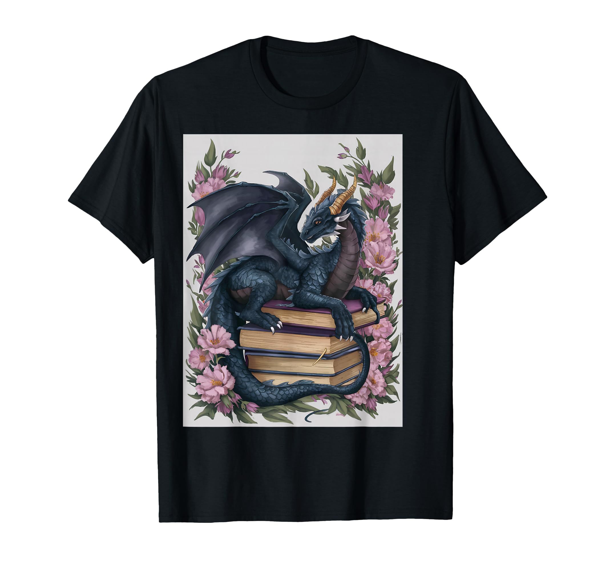 Dragon Stack Books T-Shirt - Casual Everyday Wear for Adults - T-Shirt, Sweatshirt, Hoodie