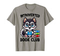 Introverted Book Club Reading Lover Husky T-Shirt - Trendy Graphic Unisex - T-Shirt, Sweatshirt, Hoodie