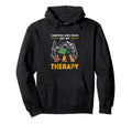 Funny Therapy Dog Owner Camping And Dogs Hoodie - Trendy Graphic Men Women - T-Shirt, Sweatshirt, Hoodie